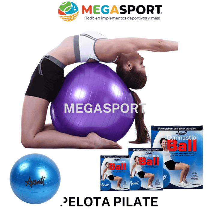 Pelota pilate para fitness de 65 cm